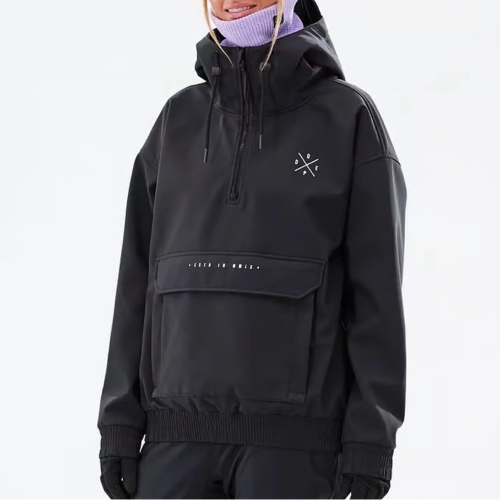 DOPE Black Waterproof Ski Anorak Jacket